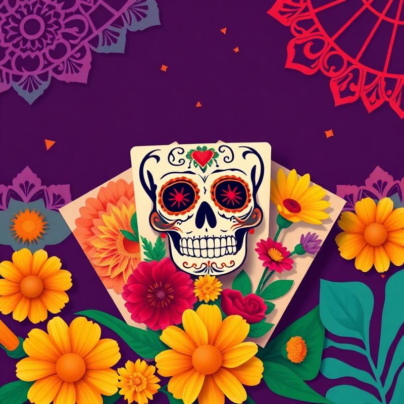 Lotería Día de Muertos Tradicional
